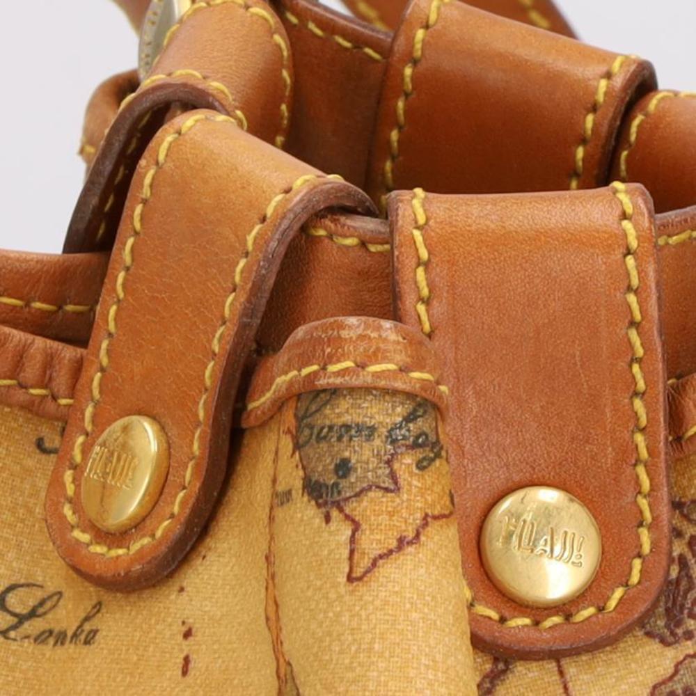 Prima Classe Leather Map Pattern Backpack - Picture 6 of 10